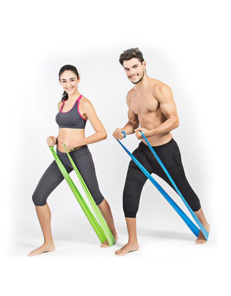 1.5m Yoga Pilates Stretch Resistance Band مغيط - الصورة 4
