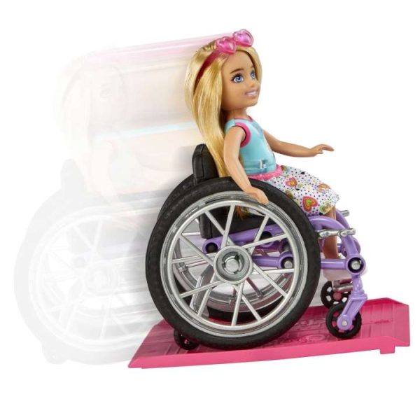 باربي تشيلسي وكرسي متحرك Barbie Chelsea Doll and Wheelchair - Image 5