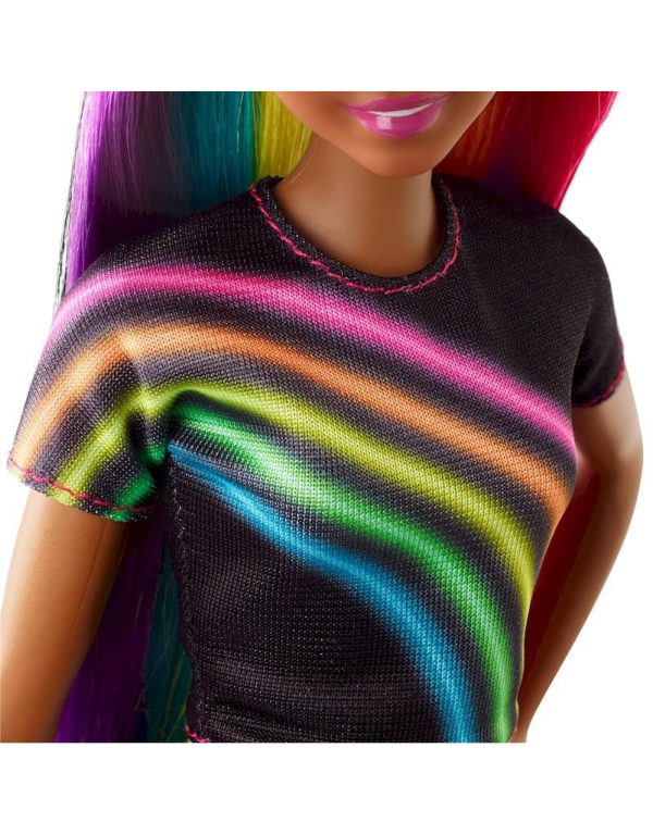 Barbie Rainbow Sparkle Style  باربي صبغة الشعر قوس قزح لامع - Image 4