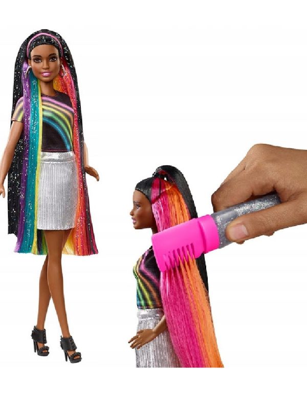 Barbie Rainbow Sparkle Style  باربي صبغة الشعر قوس قزح لامع - Image 8