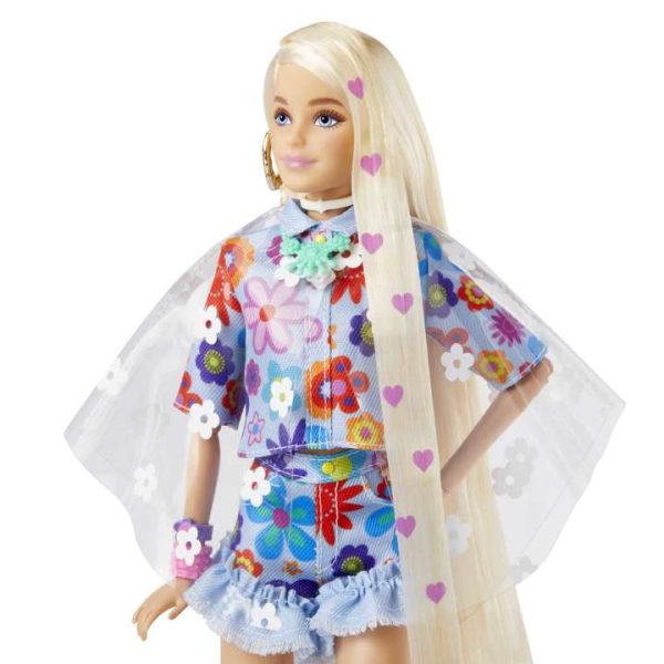 Barbie Extra Doll With Pet Bunny دمية باربي اكسترا مع أرنب أليف - Image 2