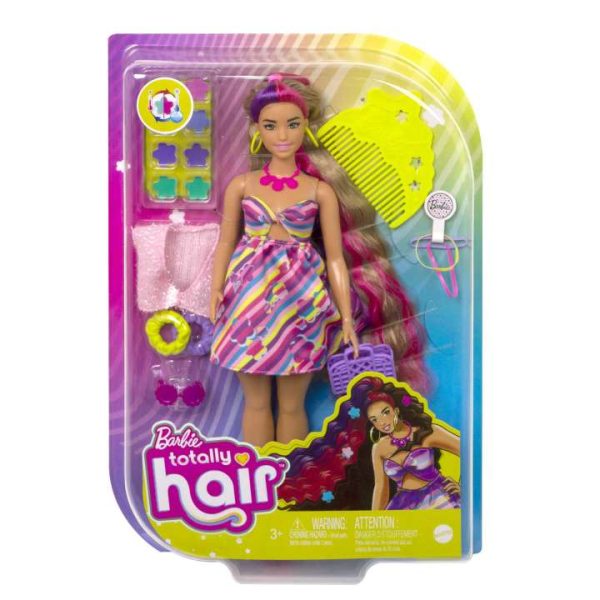 Barbie Totally Hair Flower-themed Doll باربي ذات الشعر الكامل ذات الطابع الزهري - Image 2
