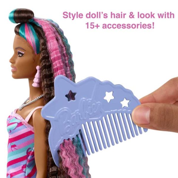 ⁦Barbie Totally Hair Butterfly-themed Doll باربي ذات الشعر الكامل ذات الطابع الفراشي⁩ - الصورة ⁦6⁩