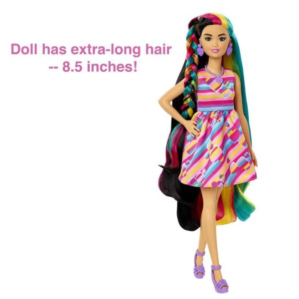 Barbie Totally Hair Heart-themed Doll باربي توتالي هير ذات شكل قلب - Image 5