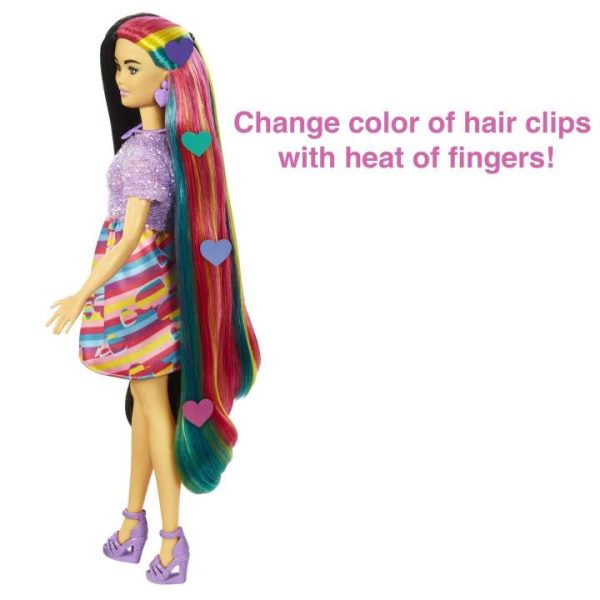 Barbie Totally Hair Heart-themed Doll باربي توتالي هير ذات شكل قلب - Image 4