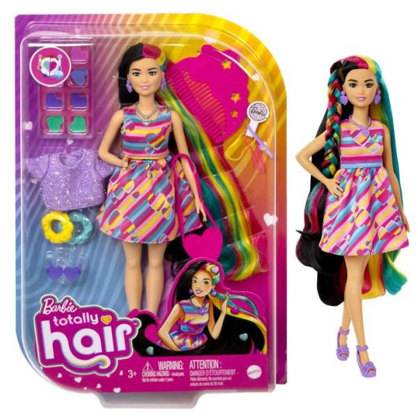 Barbie Totally Hair Heart-themed Doll باربي توتالي هير ذات شكل قلب