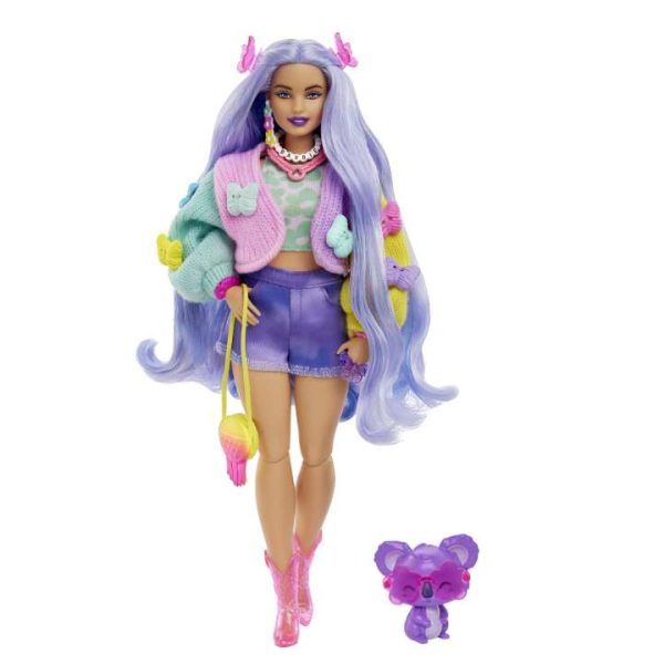 Barbie Extra Doll With Pet Koala باربي اكسترا مع حيوان الكوالا الأليف - Image 6