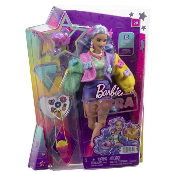 Barbie Extra Doll With Pet Koala باربي اكسترا مع حيوان الكوالا الأليف