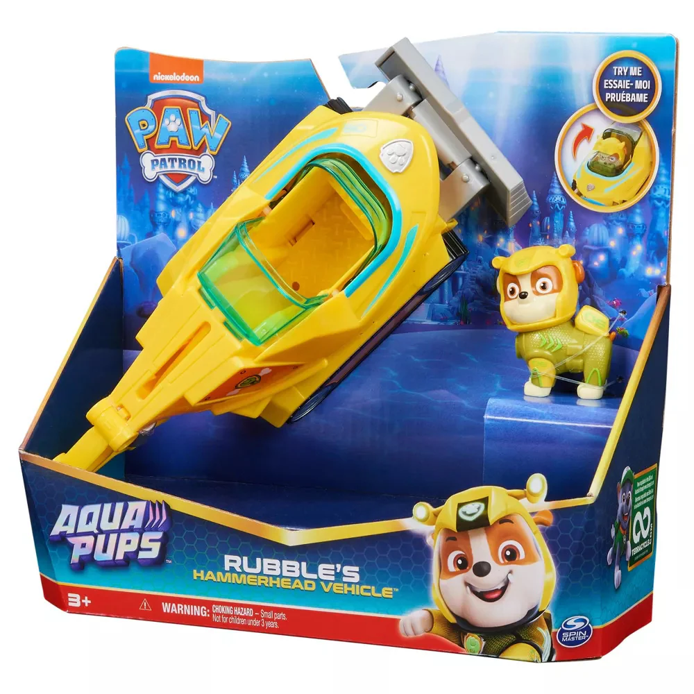 PAW PATROL AQUA PUPS RUBBLE'S HAMMERHEAD VEHICLE مركبة رابل - الصورة 9