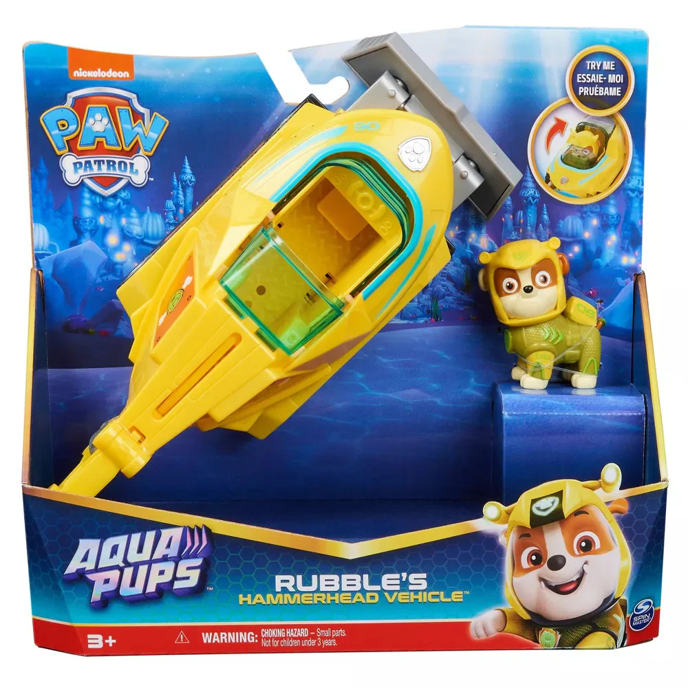 PAW PATROL AQUA PUPS RUBBLE'S HAMMERHEAD VEHICLE مركبة رابل