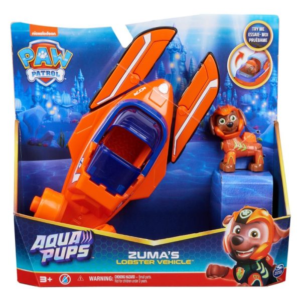 Paw Patrol Aqua Pups Zuma Lobster مركبة زوما جراد البحر