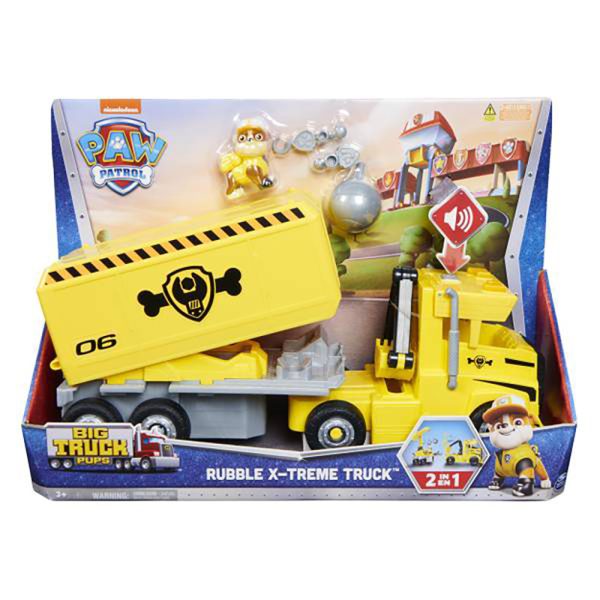 Paw Patrol Rubble 2 in 1 شاحن رابل الكبيرة