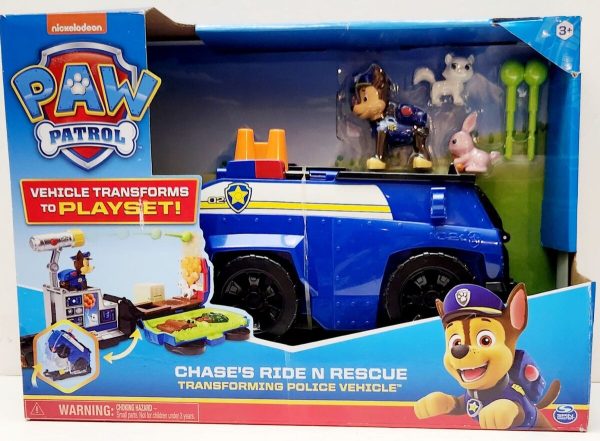PAW Patrol Transforming 2-in-1 Play-set and Police Cruiser Chase سيارة شرطة تشيسي