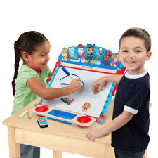 PAW Patrol Tabletop Art Center Melissa & Doug لوح كتابة خشب - Image 4