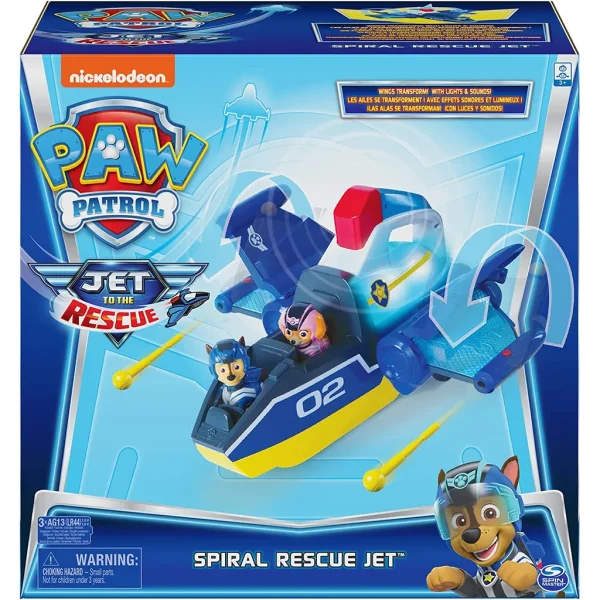 Spin Master Paw Patrol Spiral Jet Chase طائرة تشيسي الخارقة - Image 3