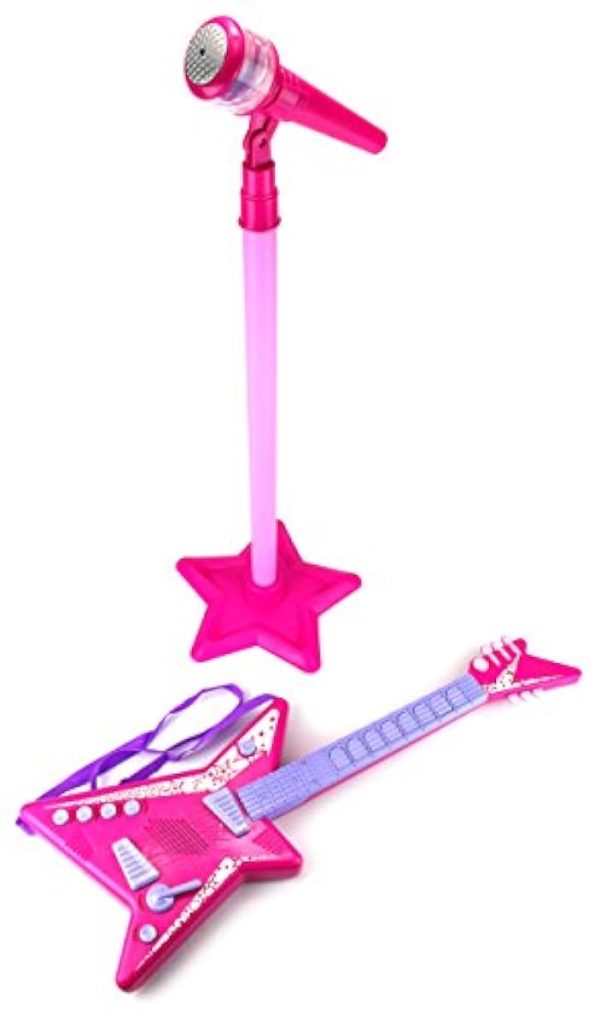 جيتار مع ميكرفون مع قاعدة SINGER STAR MICROPHONE