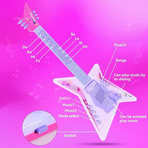 ⁦جيتار مع ميكرفون مع قاعدة SINGER STAR MICROPHONE⁩ - الصورة ⁦2⁩