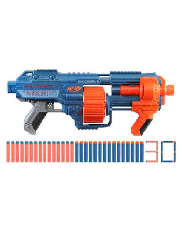 ⁦NERF ELITE 2.0 SHOCKWAVE RD-15 BLASTER بارورد نيرف رشاش⁩ - الصورة ⁦3⁩
