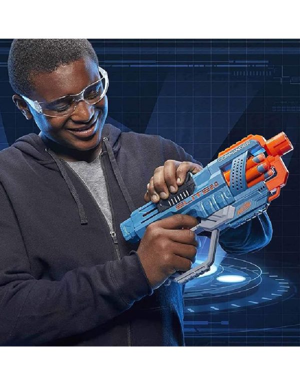 ⁦NERF ELITE 2.0 SHOCKWAVE RD-15 BLASTER بارورد نيرف رشاش⁩ - الصورة ⁦8⁩