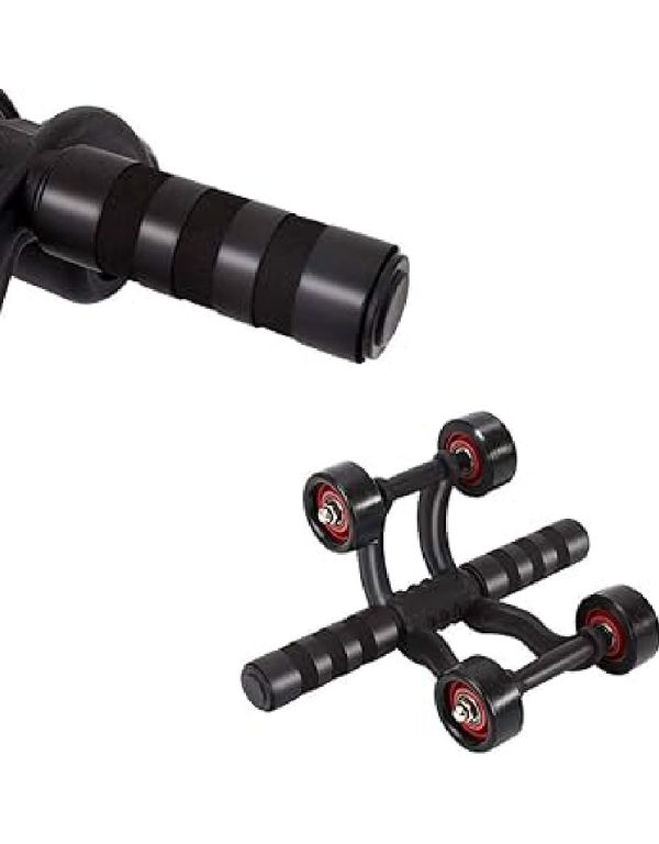 ⁦PORTABLE TRAINER AB ROLLER AND PUSH UP BAR  عجل معدة والبطن وقضيب تمارين الضغط⁩ - الصورة ⁦11⁩