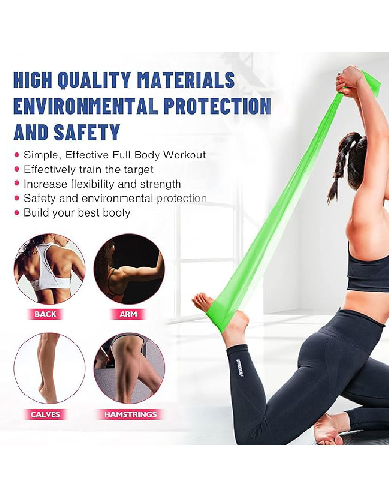 1.5m Yoga Pilates Stretch Resistance Band مغيط - الصورة 7