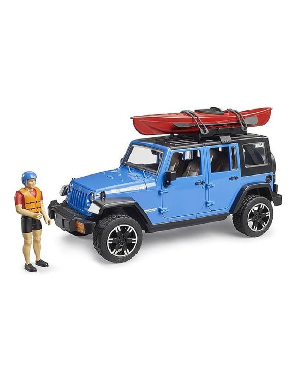 Bruder Jeep Wrangler Rubicon Unlimited with Kayak and Kayaker برودر سيارة جيب رانجلر روبيكون - Image 2
