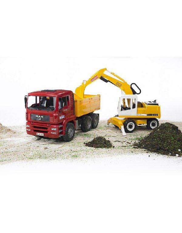 ⁦Bruder Shovel Leibherr مجرفة برودر⁩ - الصورة ⁦9⁩