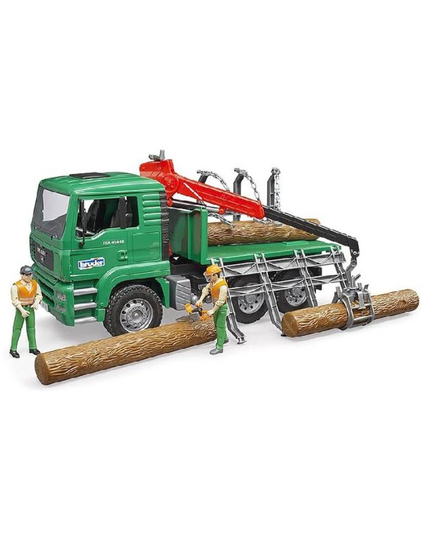 ⁦Bruder Forestry MAN Timber Truck شاحنة برودر للاخشاب⁩ - الصورة ⁦6⁩