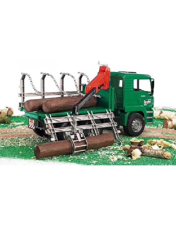 ⁦Bruder Forestry MAN Timber Truck شاحنة برودر للاخشاب⁩ - الصورة ⁦12⁩