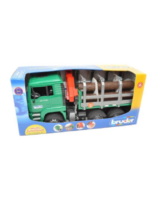 ⁦Bruder Forestry MAN Timber Truck شاحنة برودر للاخشاب⁩ - الصورة ⁦2⁩