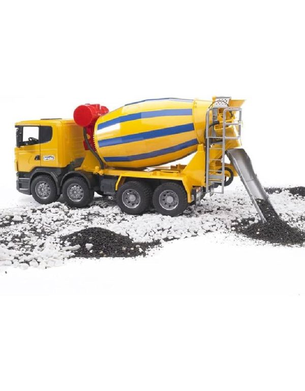 ⁦Bruder Scania R-Series Cement Mixer Truck شاحنة خلط الأسمنت برودر⁩ - الصورة ⁦4⁩
