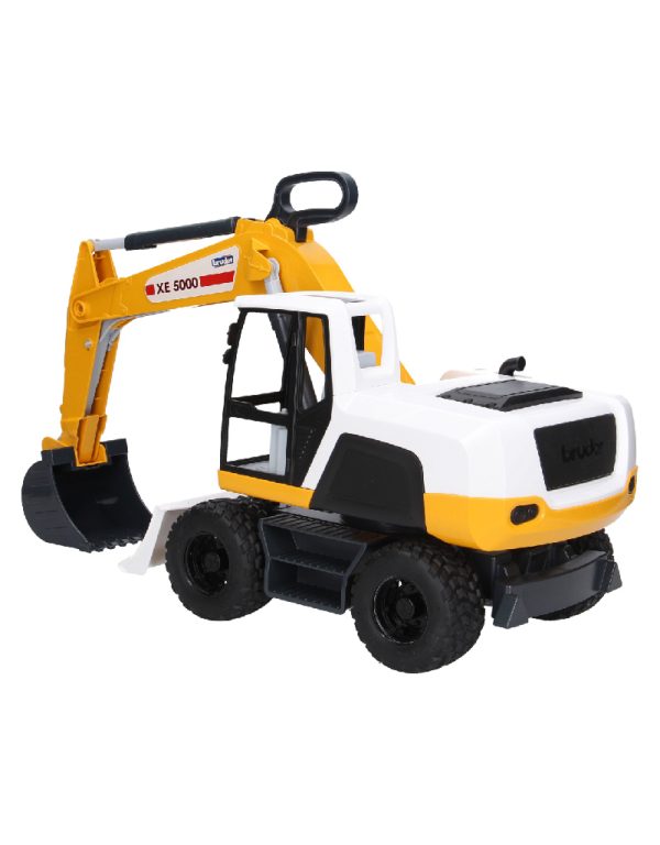 ⁦Bruder Mobile Excavator Yellow/White حفارة برودر متنقلة⁩ - الصورة ⁦11⁩
