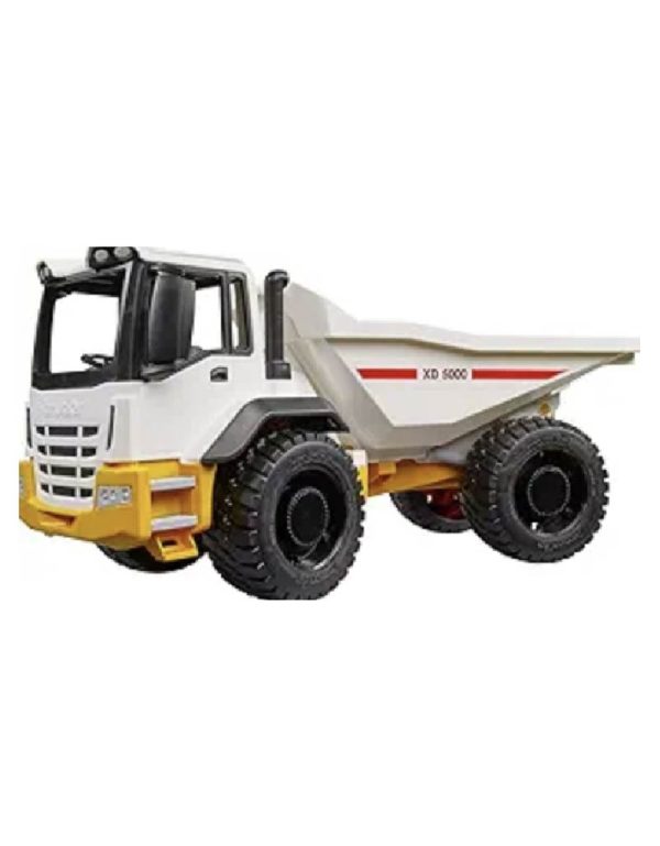 ⁦Bruder Dumper Truck Yellow/White شاحنة برودر قلابة⁩ - الصورة ⁦5⁩