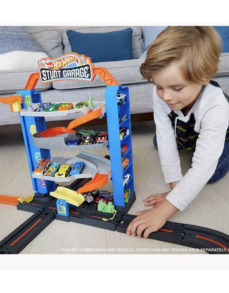 Hot Wheels City Stunt Garage Play Set  برج سكة سيارات - Image 15