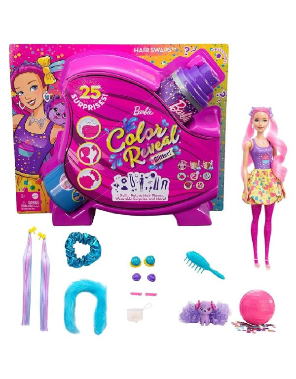لعبة طقم باربي تغير لون BARBIE COLOR REVEAL SET - Image 6