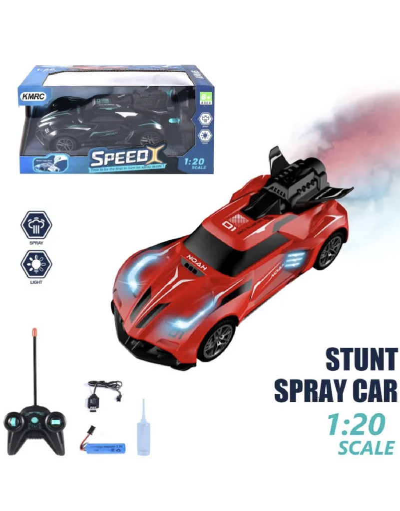 سيارة رموت مع دخان Remote Control Drift Metal Sport Car - الصورة 8