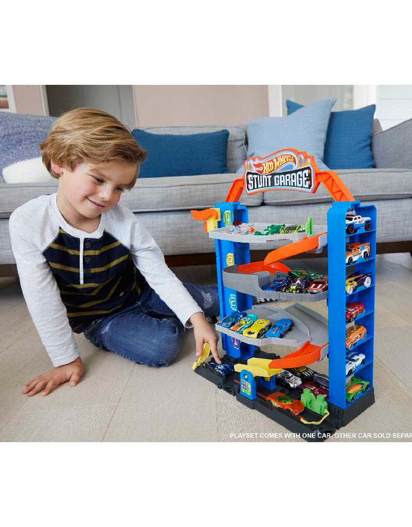 Hot Wheels City Stunt Garage Play Set  برج سكة سيارات - Image 3