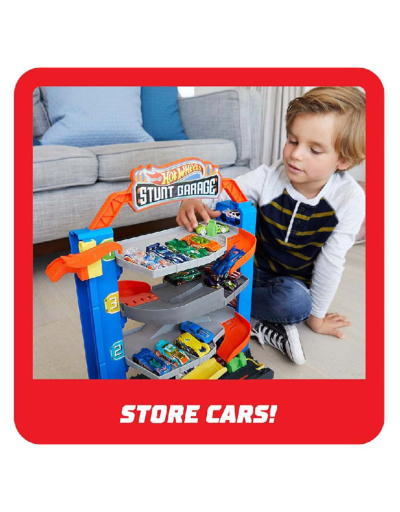 Hot Wheels City Stunt Garage Play Set  برج سكة سيارات - Image 8