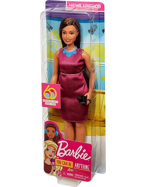 Barbie News Anchor Doll باربي المذيعة مع مايكرفون
